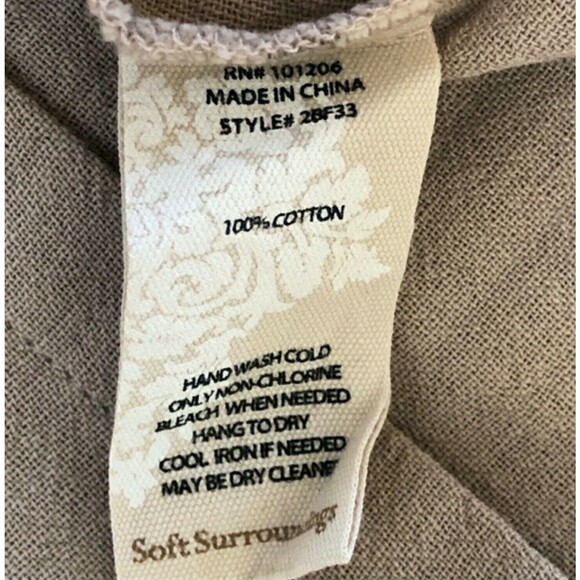 Soft Surroundings Benedetta Gauze Kimono Cardigan Topper Cover-up Top M New - Picture 8 of 8